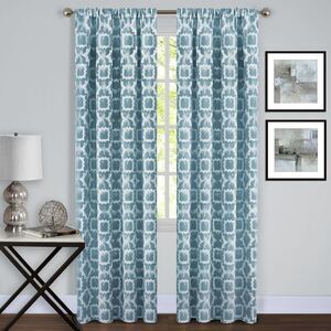 Achim Home Furnishing: Tara Mist Geometric Modern Window Curtain Panel : 54" x